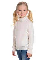 Свитер Cashmere детский с высоким воротом Белый