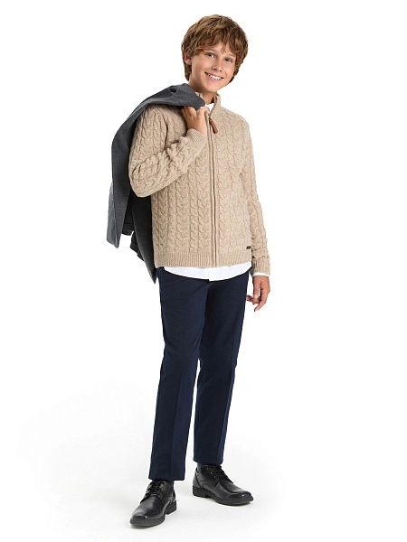Кофта на молнии Super Fine Merino Wool для мальчиков, фото 6