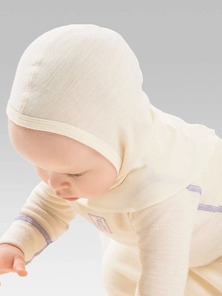 Шапка-шлем детский серии SOFT, цвет молочный, фото 6