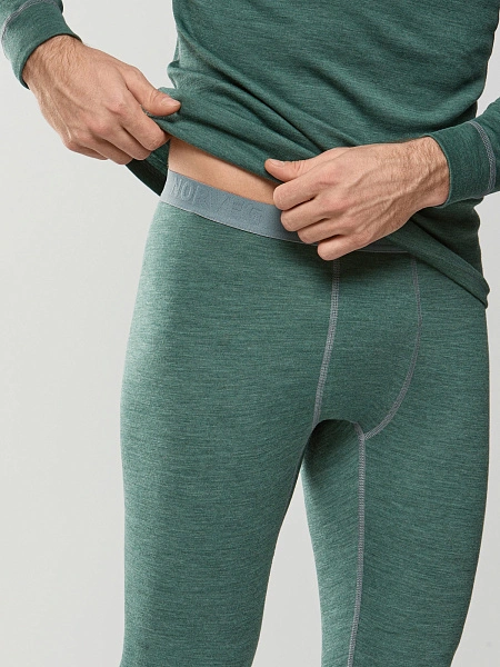 Комплект термобелья мужской серии SPORT WOOL, цвет зеленый, фото 6