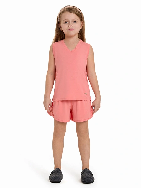 Топ для девочки Bamboo, цвет коралловый, фото 2