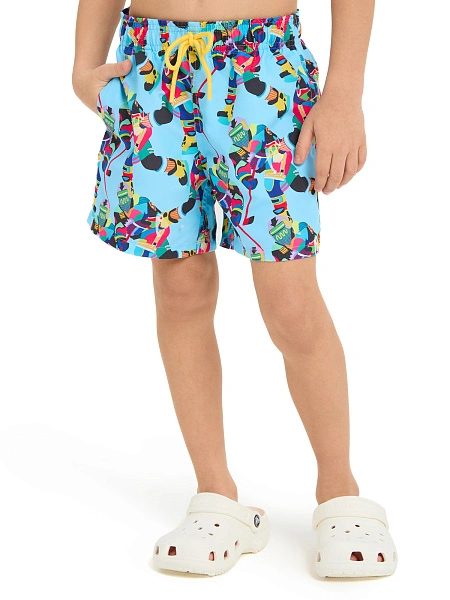 Шорты Swimwear для мальчика, цвет голубой пепельный, фото 3