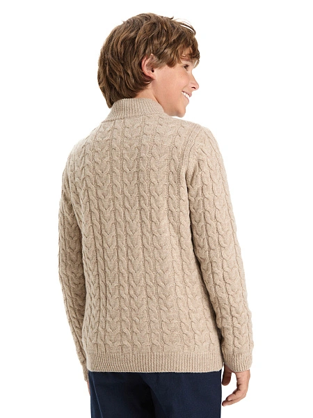 Кофта на молнии Super Fine Merino Wool для мальчиков, фото 2
