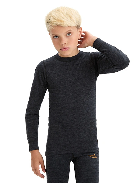Термофутболка для мальчиков - подростков серии ACTIVE KIDS, цвет антрацит, фото 1