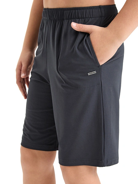 Шорты Bamboo для мальчика-подростка, цвет темно-серый, фото 3