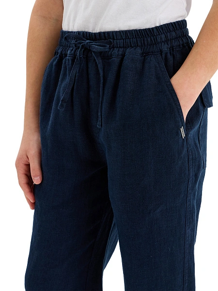 Брюки для мальчика серии LINEN, цвет темно-синий, фото 5