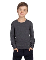 Джемпер Merino Wool Seamless детский для мальчиков бесшовный Темно-серый меланж