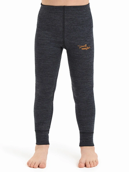 Термобелье кальсоны серии ACTIVE KIDS, двухслойное термобелье, цвет антрацит, фото 1