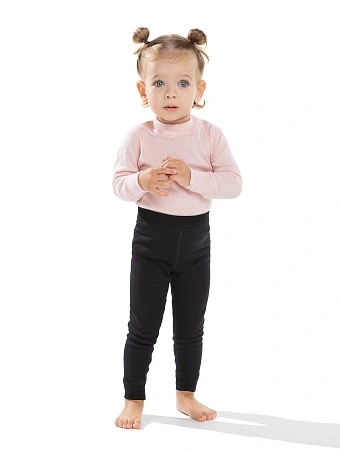 Термобелье штанишки детские SOFT. Знак Woolmark, цвет черный, фото 1