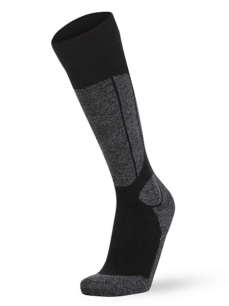 Термоноски детские ВЫСОКИЕ серии SPORT WOOL, цвет черный+антрацит, фото 3