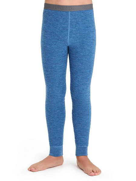 Термобелье кальсоны для мальчиков-подростков серии "-60°C", цвет джинс меланж, фото 1