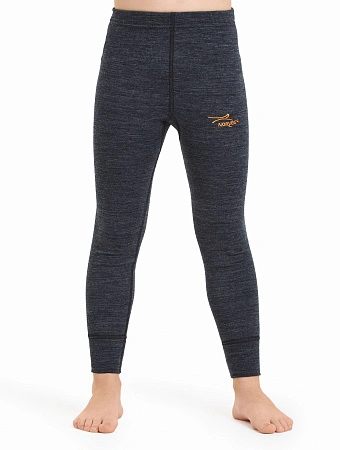 Термолеггинсы детские для девочек серии ACTIVE KIDS, двухслойное термобелье, цвет антрацит, фото 1