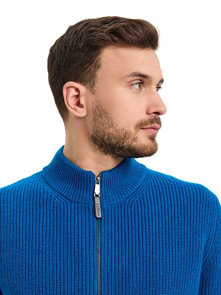 Кардиган мужской на молнии Merino Knitted, цвет арктик, фото 3