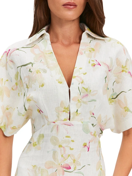 LINEN Платье женское, цвет паттерн magnolia, фото 4