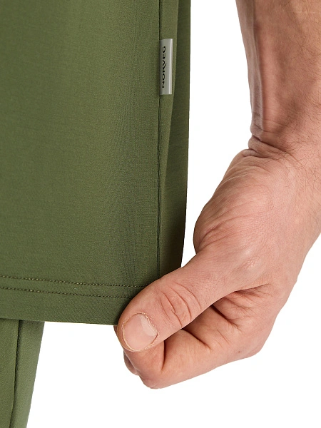 Футболка мужская серии Bamboo, цвет олива, фото 4