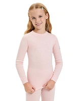 Термофутболка детская для девочек серии SOFT. Знак Woolmark Розовый