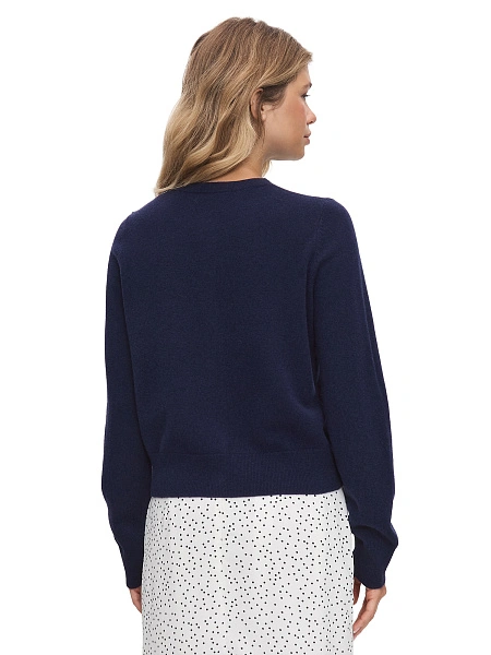 Кардиган на пуговицах, цвет темно-синий, фото 2