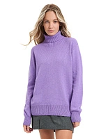 Свитер женский Cashmere&Merino blend oversize Сиреневый