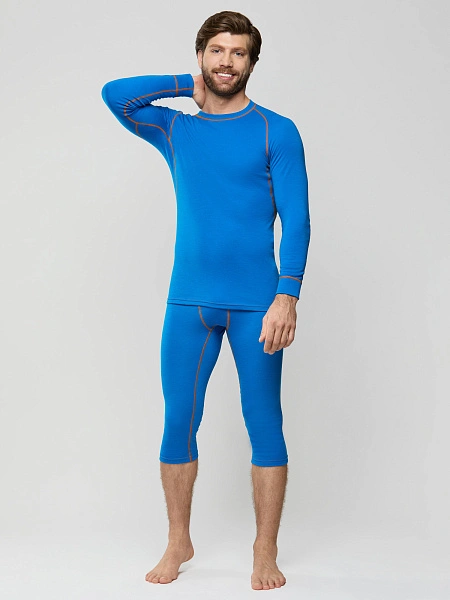 Комплект термобелья мужской серии SPORT WOOL, цвет ультрамарин, фото 2