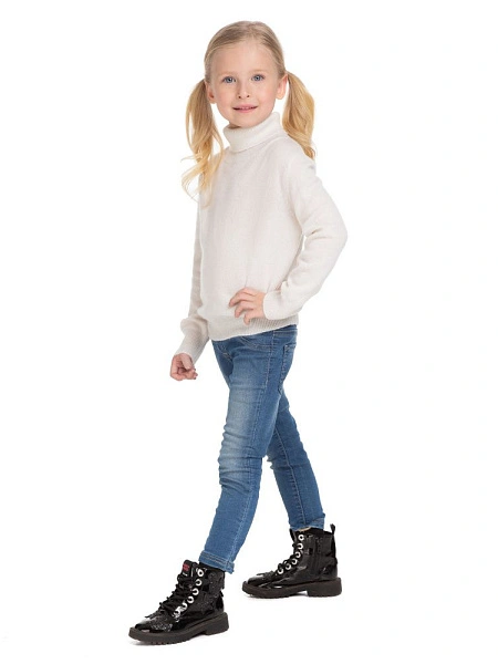 Свитер Cashmere детский с высоким воротом, фото 2