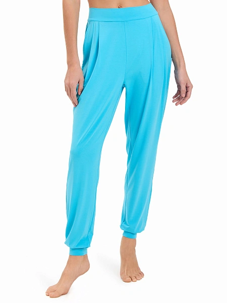 Джоггеры женские серии Bamboo, цвет бирюзовый, фото 2