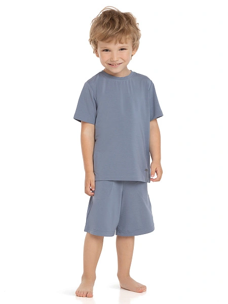 Футболка серии Bamboo для мальчика, цвет серый, фото 2