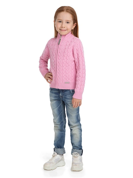 Кофта на молнии Super Fine Merino Wool для девочек, фото 2