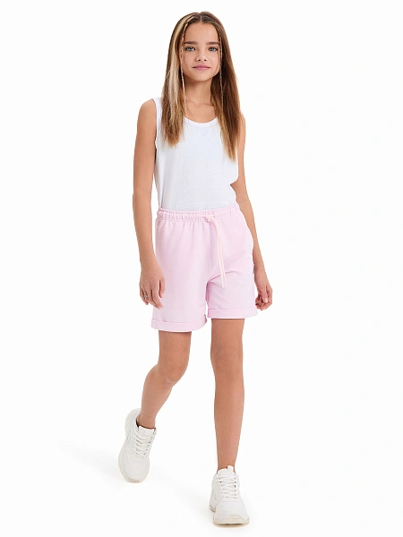 Шорты для девочки ORGANOMICA Cotton, цвет нежно-розовый, фото 5