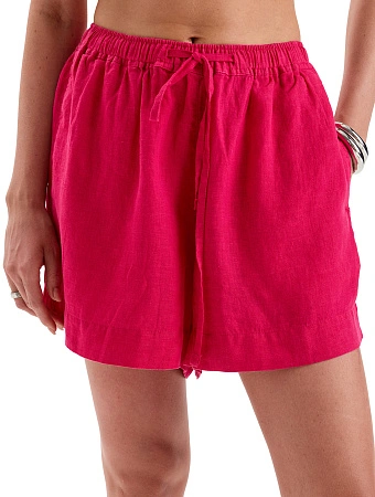 LINEN Шорты женские casual, цвет фуксия, фото 1