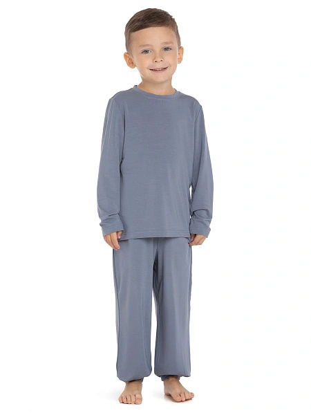 Лонгслив Bamboo для мальчика-подростка, цвет серый, фото 2