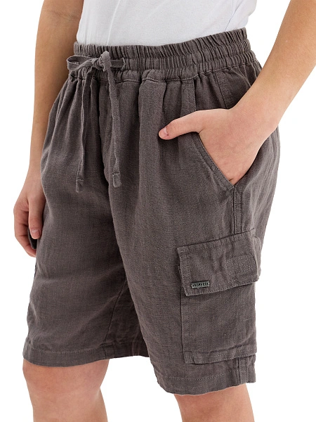 Шорты LINEN с карманами для мальчика, цвет серый, фото 5