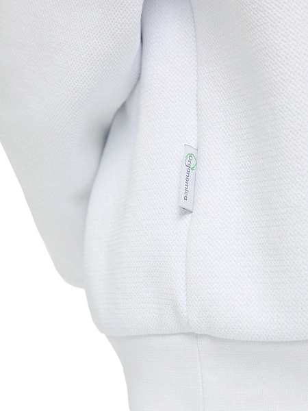 Свитшот детский для девочек ORGANOMICA Cotton, цвет белый, фото 5
