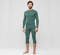 Комплект термобелья мужской серии SPORT WOOL Зеленый