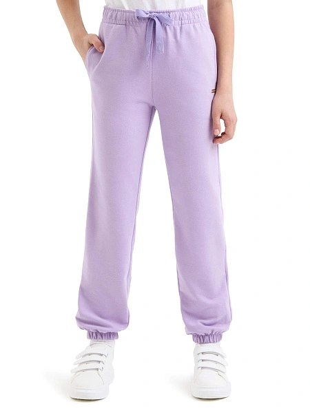 Брюки-джоггеры подростковые серии Cotton, цвет лаванда, фото 2