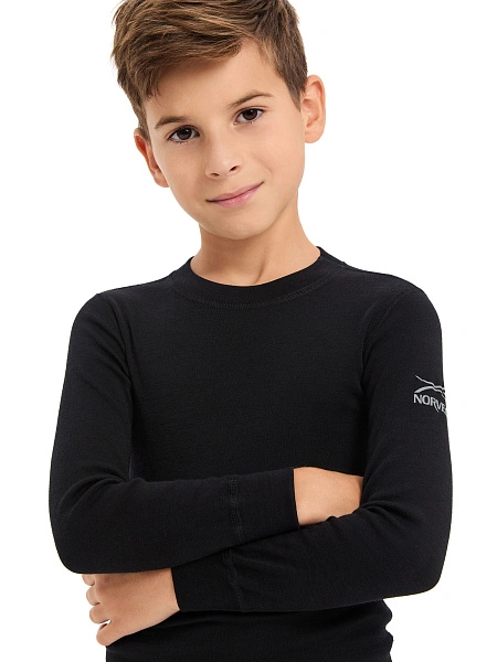 SOFT Комплект термобелья для мальчиков, цвет черный, фото 4