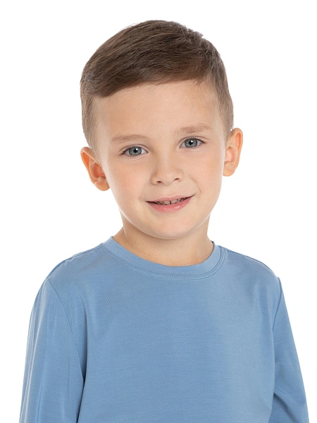 Лонгслив Bamboo для мальчика, цвет лаванда, фото 3