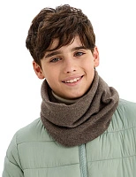 Теплый снуд из шерсти мериносов для мальчиков Светло-коричневый