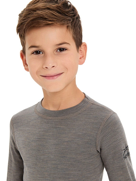 SOFT Комплект термобелья для мальчиков, цвет серо-бежевый, фото 4