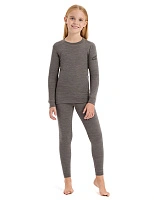 SOFT Комплект термобелья для девочек Серо-бежевый