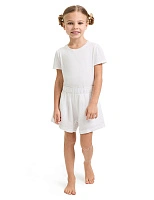 Шорты для девочки серии LINEN Белый