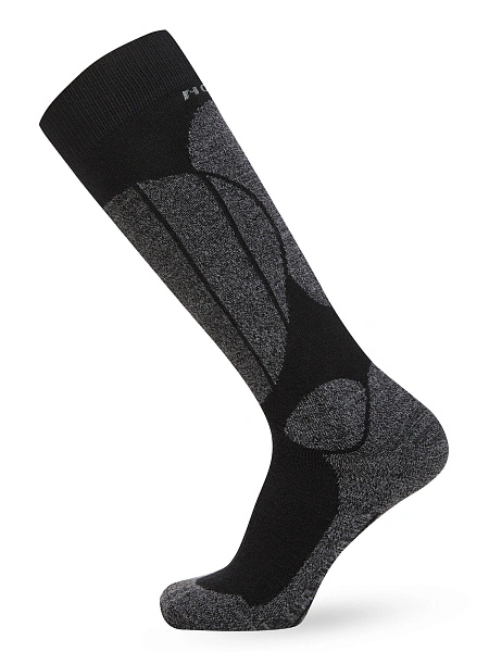 Термоноски детские ВЫСОКИЕ серии SPORT WOOL, цвет черный+антрацит, фото 2