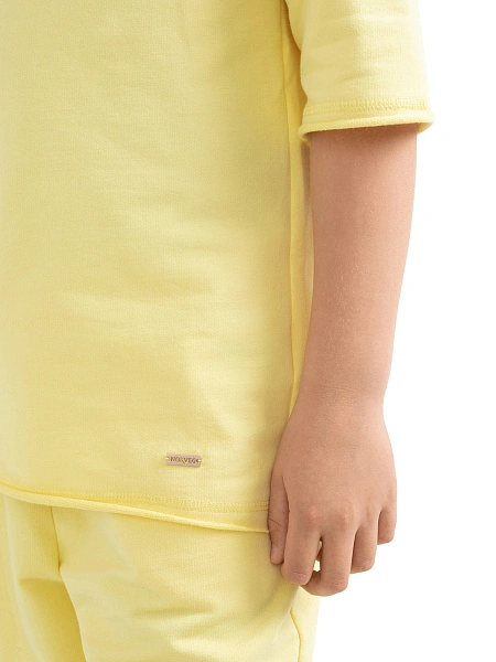 Футболка детская для мальчиков серии Cotton, цвет желтый, фото 4