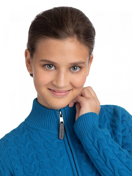Кофта на молнии Super Fine Merino Wool для девочек, фото 5
