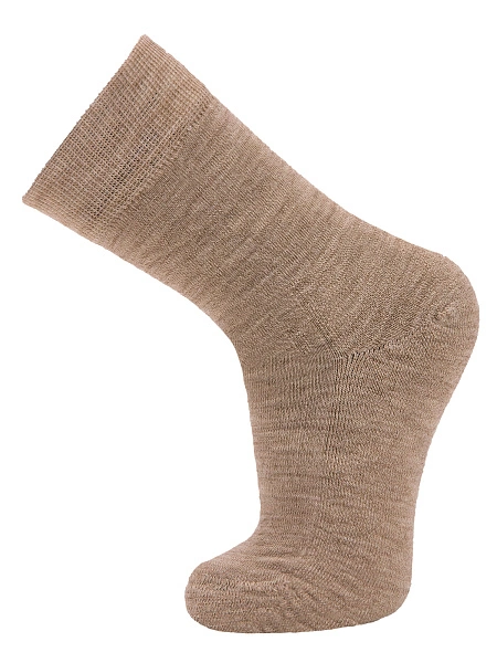 Термоноски детские шерстяные серии SOFT MERINO WOOL, цвет бежевый меланж, фото 1