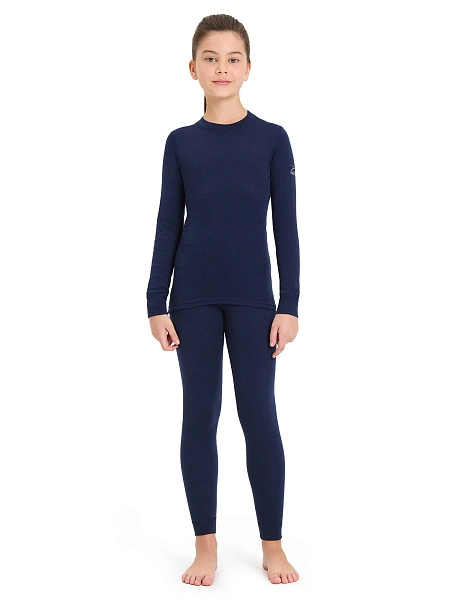 SOFT Комплект термобелья для девочек-подростков, цвет синий, фото 1