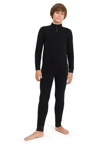 Термобелье фуфайка для мальчиков - подростков серии "-60°C", цвет антрацит, фото 5