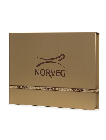 Подарочная коробка Norveg с логотипом, цвет золотой, фото 1