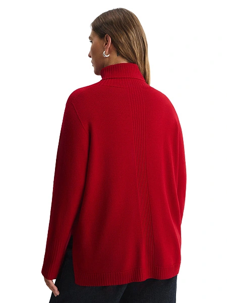 Merino Base Свитер женский, цвет алый, фото 2