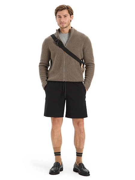 Шорты Cotton ORGANOMICA мужские укороченные, цвет черный, фото 1