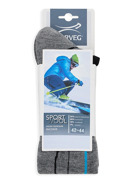Термоноски мужские ВЫСОКИЕ серии SPORT WOOL, фото 5